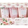 Cath Kidston Beauty Freston Cassis and Rose Hand Cream Trio Gift Box Travel Size, 3 x 30 ml