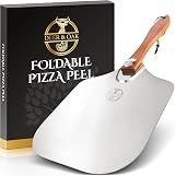 Deer & Oak 12 Inch Pizza Peel Wooden Aluminum Foldable Paddle view 1