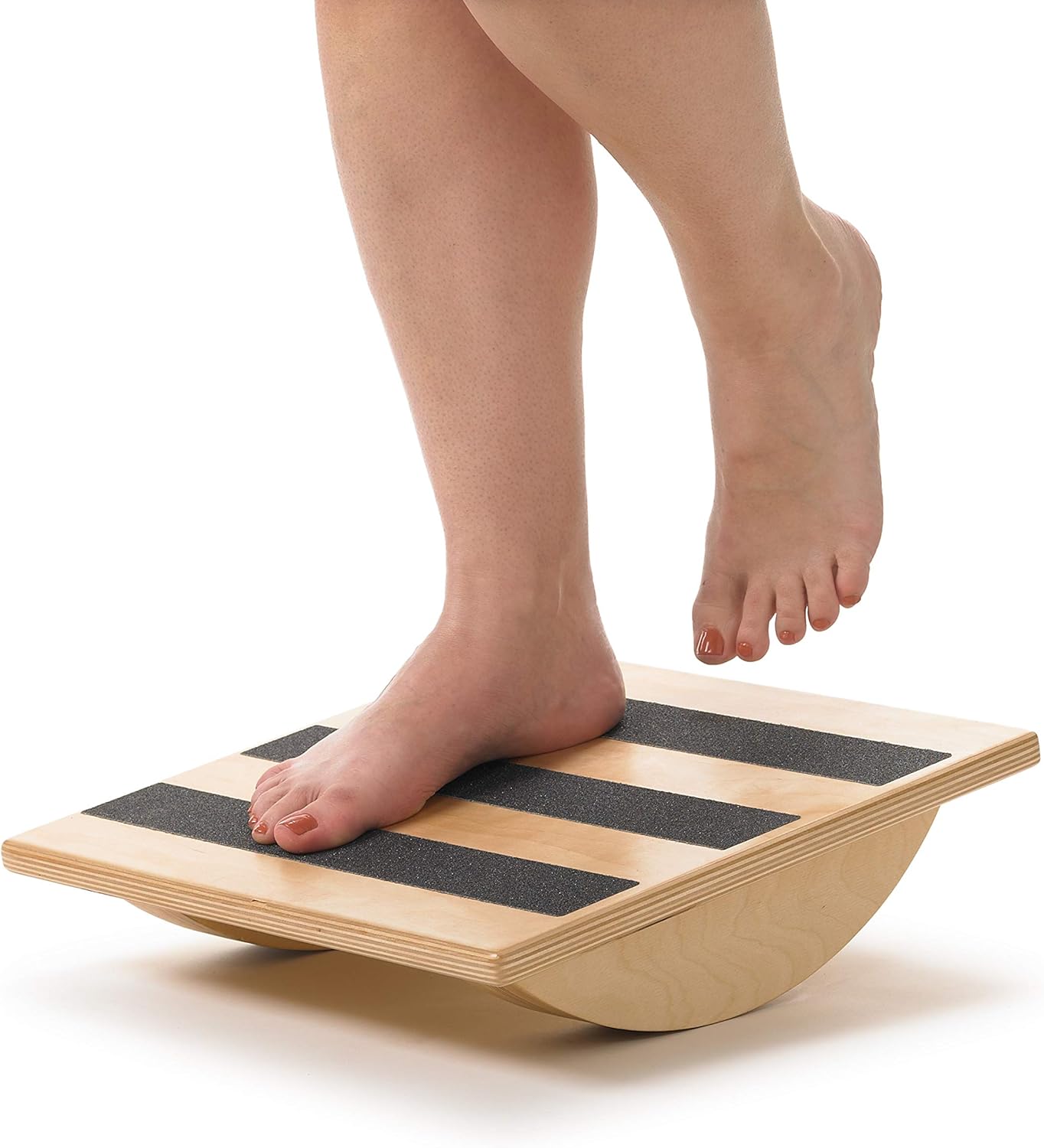 OPTP The Original Wooden Uniplane Rocker - Professional Quality Balance Board and Stability Trainer for Clinic or Home Use - (484)