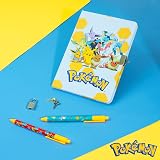 Pokémon Notebook and Pen Set Official Anime Stationery Pikachu Charizard Gift view 3
