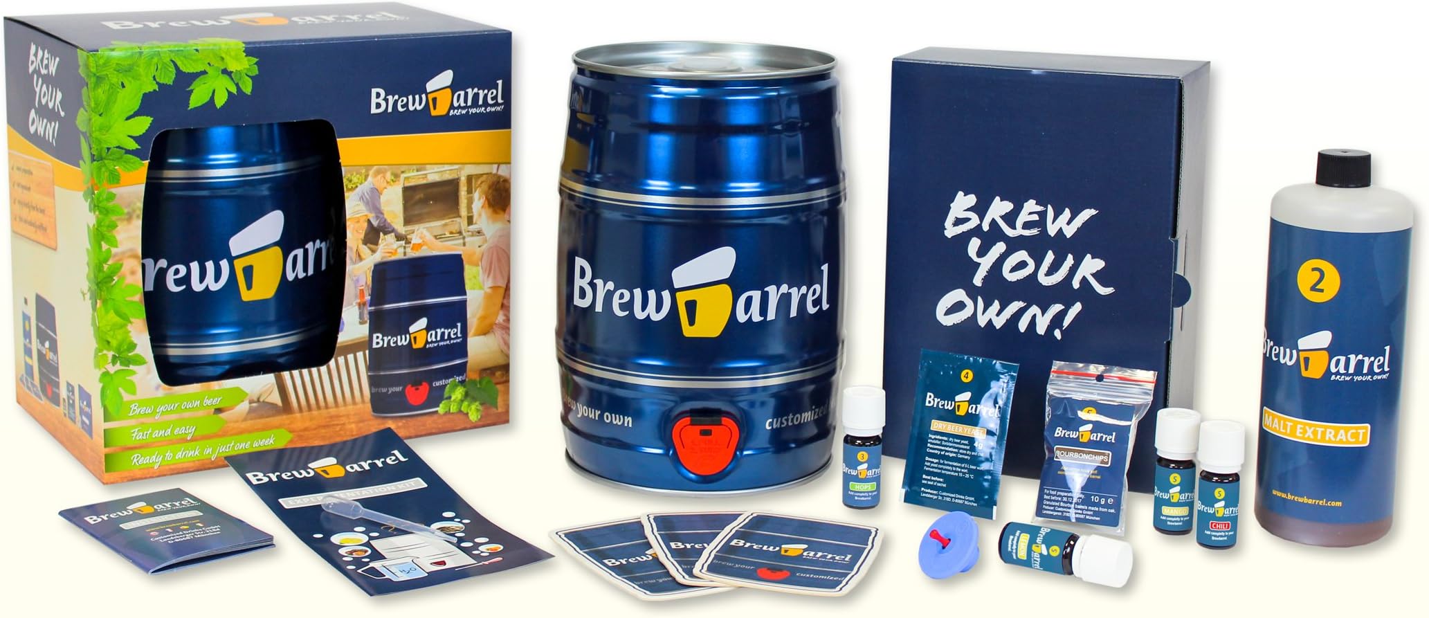 Premium Home Brewing Kit - Experimentation Kit Ale with different flavours