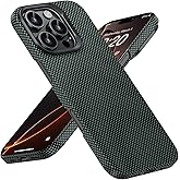 BENKS for iPhone 16 Pro Max Case Compatible with Magsafe, [ArmorTint ArmorAir] Built with Dupont Kevlar 1000D Aramid Fiber, Ultra Slim & Lightweight iPhone 16 Pro Max Minimalist Case, PolarLight Green