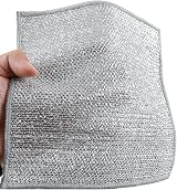 YinQin 6 PCS Double Layer Stainless Steel Scrubber 20x20 cm Non Scratch view 7
