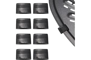 CROASK Air Fryer Rubber Bumpers,8 Pcs Air Fryer Replacement Rubber Tips,Air Fryer Silicon Rubbers Fit for Power XL Air Fryer Crisper Plate, Air Fryer Replacement Parts for Air Fryer Grill Pan