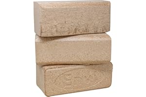 Firewood Central Envi Hardwood Fuel Blocks (3-Pack) – 100% Natural Compressed Sawdust, Long Burn & High Heat for Fireplaces, Stoves & Fire Pits – by Bio-Diversity