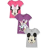 Disney Girls Minnie, Mickey, Daisy 3 Pack T-Shirts BundleT-Shirt