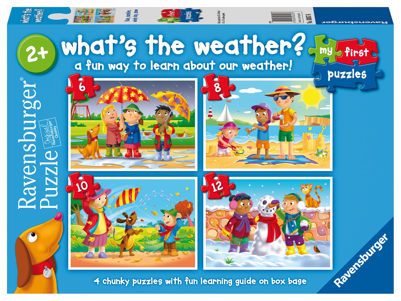 Ravensburger What's The Weather - My First Jigsaw Puzzles for Kids 2 Years Up - 2, 3, 4 & 5 Pieces - Educational Toys for Toddlers