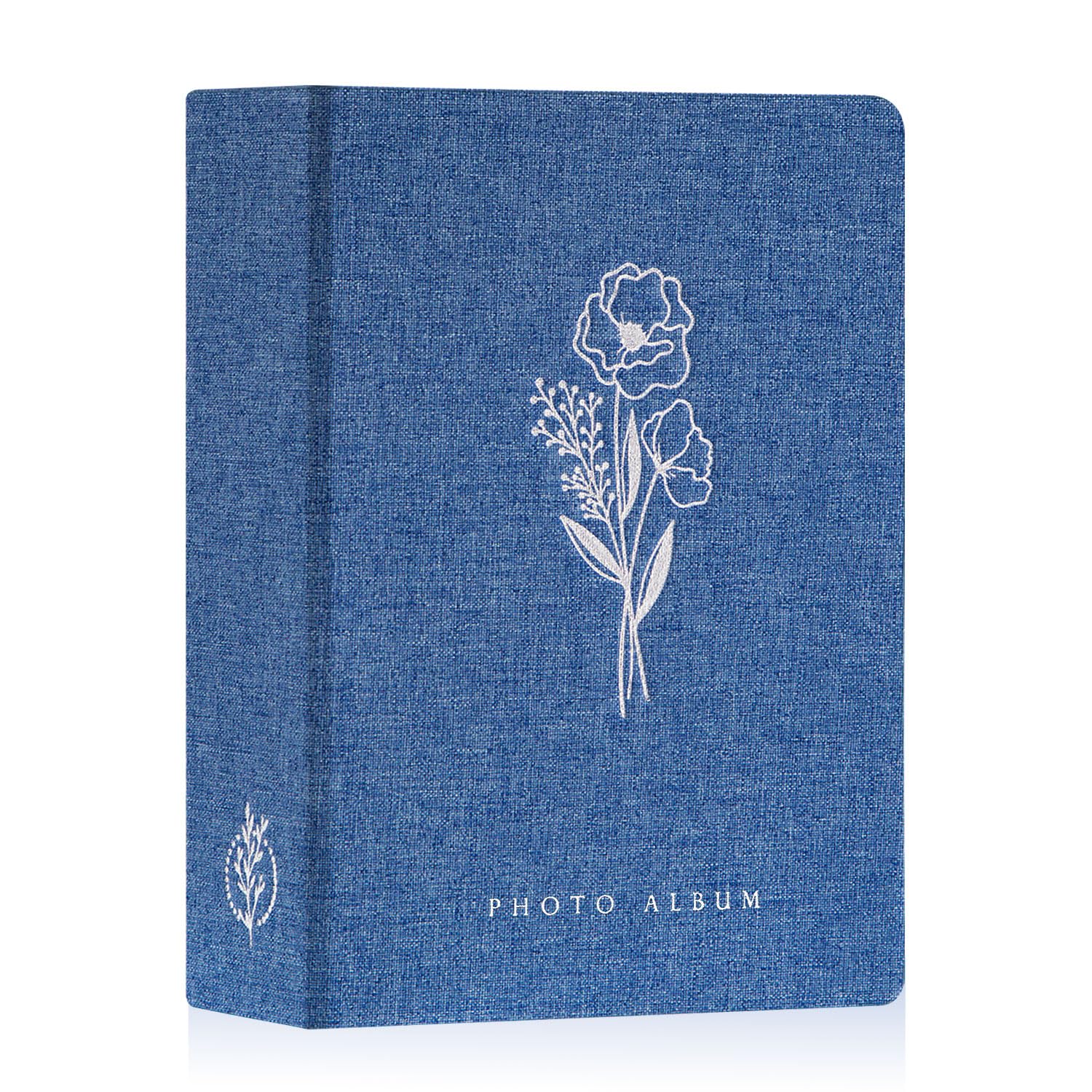 Lanpn Photo Albums 7x5 200 Photos, Linen Cover Acid Free Pocket Photo Book Picture Album Holds 200 Landscape Only 7 x 5 Picture (Blue,13x18 cm)