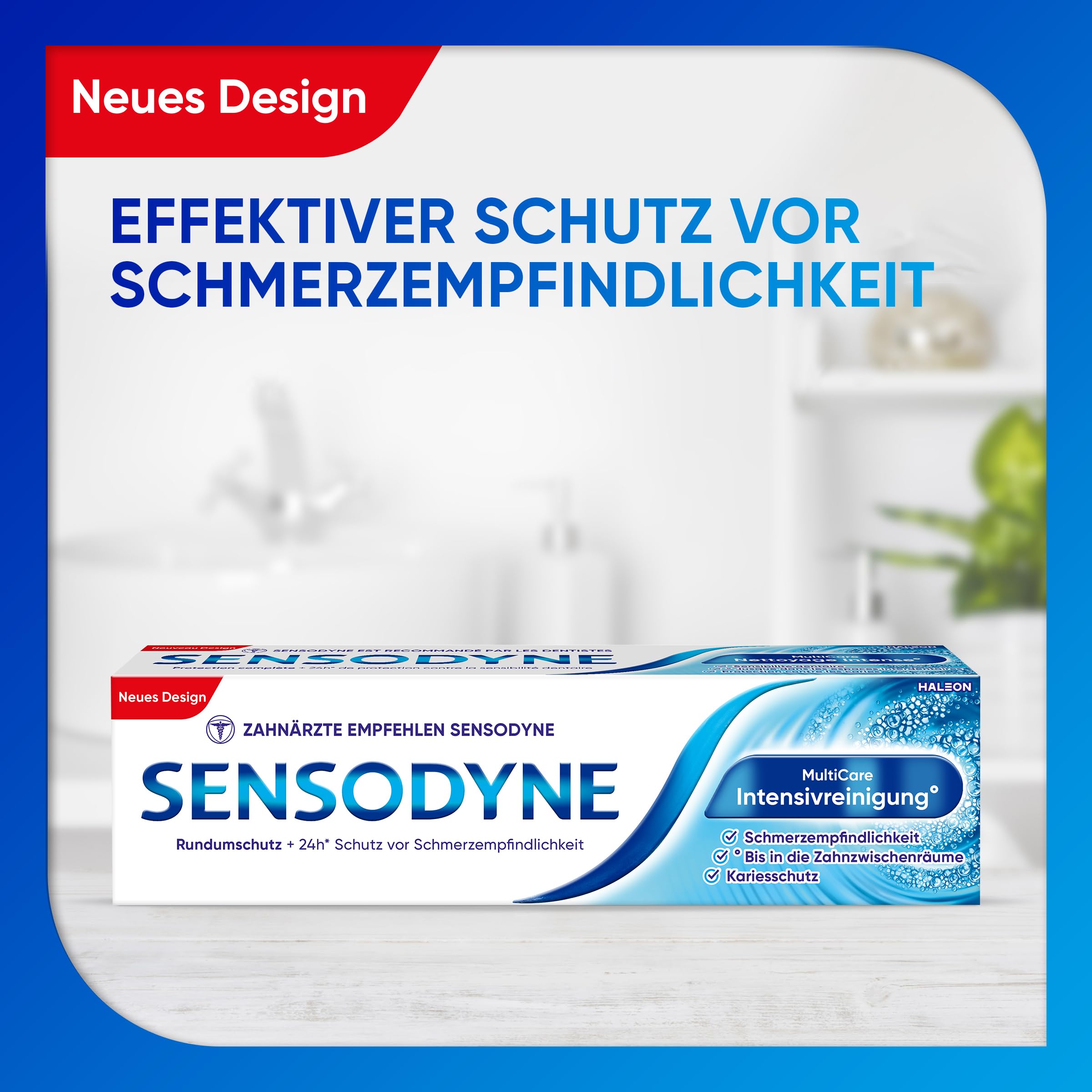 Sensodyne MultiCare Intensivreinigung° Zahnpasta, 75ml, tägliche Zahncreme mit Fluorid, bei schmerzempfindlichen Zähnen 2