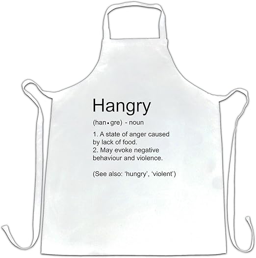 Amazon Com Novelty Food Chef S Apron The Definition Of Hangry