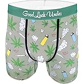 Good Luck Undies Men's Marijuana Boxer Brief Underwear