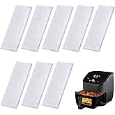 Instant Vortex Plus 6QT Air Fryer Replacement Filters - 8 Pieces, Odor Erase and Oil Residue Filters Keep Air Fryer Clean