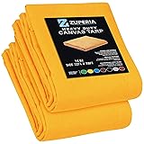 Premium Canvas Tarp 2 Pack, 12 x 20 ft, 14oz. Heavy