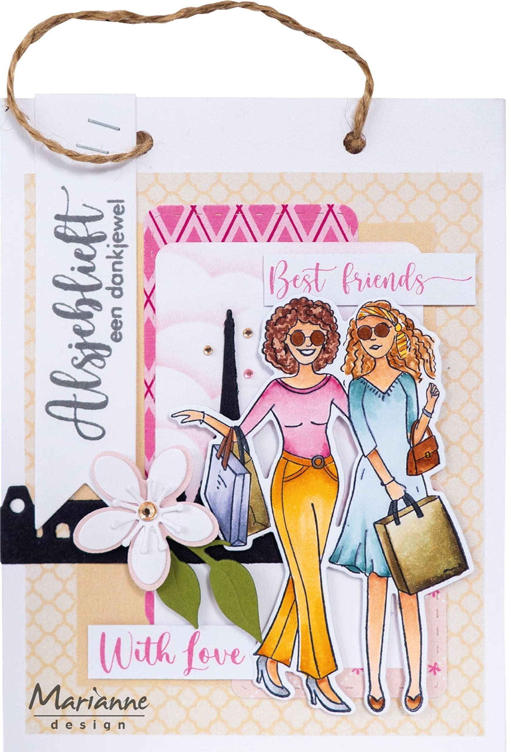 Marianne Design Clear, Friends, for Stamping Cardmaking Arts and Crafts, One Size