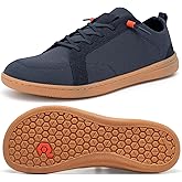 Men's Barefoot Wide Toe Box Shoes - Minimalist Barefoot Shoes with Zero Drop Sole Extra Wide Slip on Walking Shoes for Men