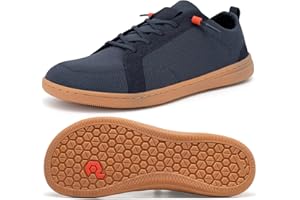 PULLTOP Men's Barefoot Wide Toe Box Shoes - Minimalist Barefoot Shoes with Zero Drop Sole Extra Wide Slip on Walking Shoes for Men