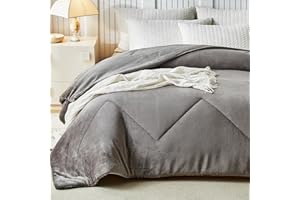 WARMDERN Alaskan King Size 120"x132" Velvet Comforter Duvet Insert - 100% Milk Velvet Bedding Comforters with Wave Textured Pattern, Ultra Soft Lightweight Warm Bedding Comforter, Khaki