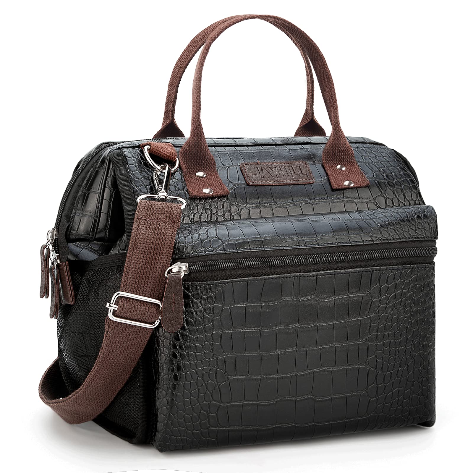 JOYHILL Lunch Bag Women, Insulated Lunch Bag Adults with Strap, Cool Bag Lunch Box, Cute Adult Lunch Tote, Water Resistant, Leakproof, Reusable Lunch Cooler for Picnic, School