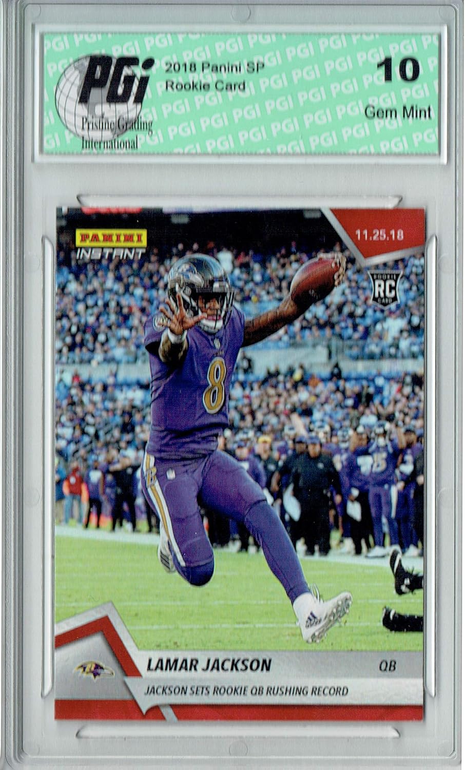 Lamar Jackson 18 Donruss R 17 The Rookies Sp Rookie Card Pgi 10 Base Singles Sports Outdoors G2 Publicidad Com