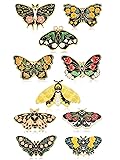 10 Pieces Butterfly Enamel Pins Set Cute Enamel