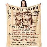 NAIREG Valentines Day Gifts for Her - Gifts for Wife from Husband - Wedding Anniversary Romantic Gifts for Women - Wife Birthday Gift Ideas - I Love You Gift for Her - to My Wife Blanket 50"x60"