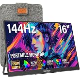 InnoView InnoView 16" TravelPortable Monitor USB-C 144Hz, HDMI Only 120Hz | with Protective Sleeve, Lightweight, Travel for L