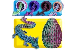 TBOLINE 3D Printed Dragon with Wings,Sensory Articulated Dragon in Egg Fidget Toy,Flying Dragons Figure Toys