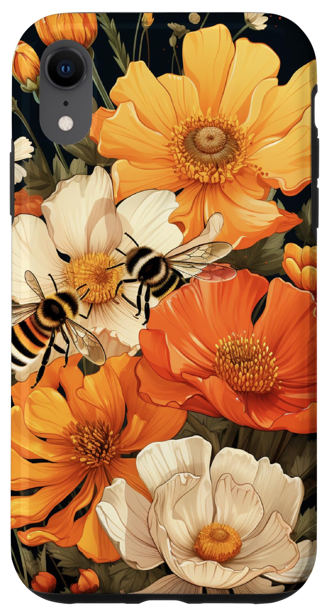 Bees And Wildflowers Case for iPhone XR