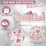 W&F HOME Post Mastectomy Pillow Pink Flower Chest Buddy Recovery Pillow view 2