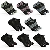 Fruit of the Loom No Show Socks Womens 8 Pack - Arch Support, Soft Cushioned, Breathable Low Cut Ankle Socks for Women