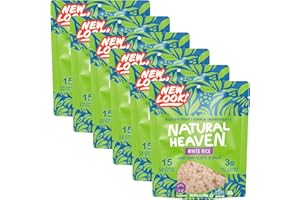 Natural Heaven White Rice, Hearts of Palm, 6-Pack – Naturally Rich in Potassium, Low-Calorie Veggie Rice, Keto & Gluten-Free Food, Vegan, 9 Oz Ea