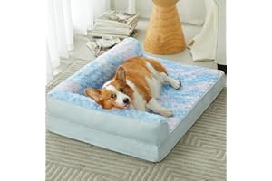 BFPETHOME Orthopedic Dog Beds for Large Dogs-Waterproof Sofa Dog Bed with Removable Washable Cover, Large Dog Bed with Waterproof Lining and Nonskid Bottom,Pet Bed for Large Dogs