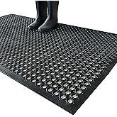 Uniboho Outdoor Rubber Floor Mats Anti Slip Restaurant Commercial Kitchen Mat Rubber Drainage Mat 60 x 35 Heavy Duty Door Mat for Garage Garden Indoor Outside Industral Pool Entrance Bar Wet Area