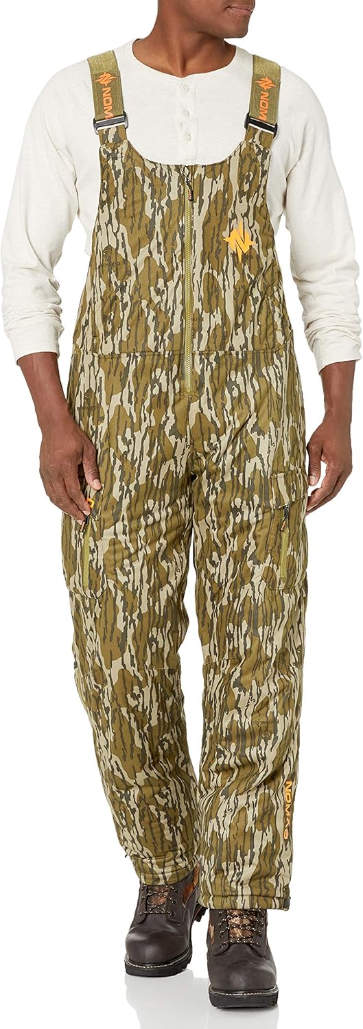 Nomad Mens Conifer Bib | Waterproof & Wind-Resistant Performance Camo Hunting Bib: Clothing
