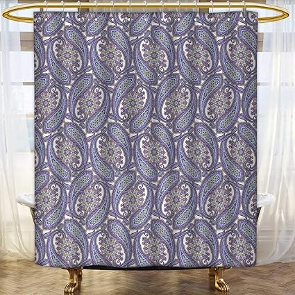Amazon Com Anhounine Paisley Shower Curtains Waterproof Tribal