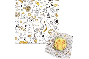 SWEETSTAR 300pcs Deli Paper Sheets 10''x10'', Wax Paper Sheets for Food, Grease Resistant Sandwich Wrapping Paper, Premium Food Basket Liners for Bakery, BBQ, Picnic, Home Party, Festival and Outdoors