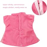Miunana Sweet Doll Clothes 14-17 inch Pink Pluffy Coat Dress Socks view 6