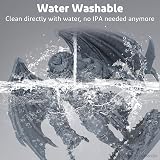 ELEGOO 8K Water Washable Resin 1000g Space Grey 405nm for Saturn 2 view 3