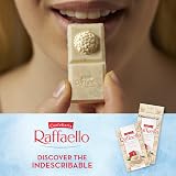 Ferrero Raffaello Luxury White Chocolate Bar 90g Coconut Almond Filling view 5