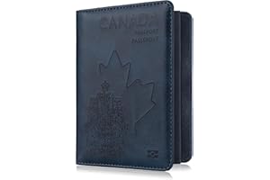 WALNEW RFID Blocking Passport Holder Wallet Cover Case (N-NavyBlue)