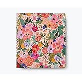 RIFLE PAPER CO. Garden Party Classic Binder - 1" Three-Ring Binder with Soft Touch Illustrated Floral Cover, Holds 175 Pages, 3 Tabbed Dividers and 6 Adhesive Labels, Reinforced Metal Corners