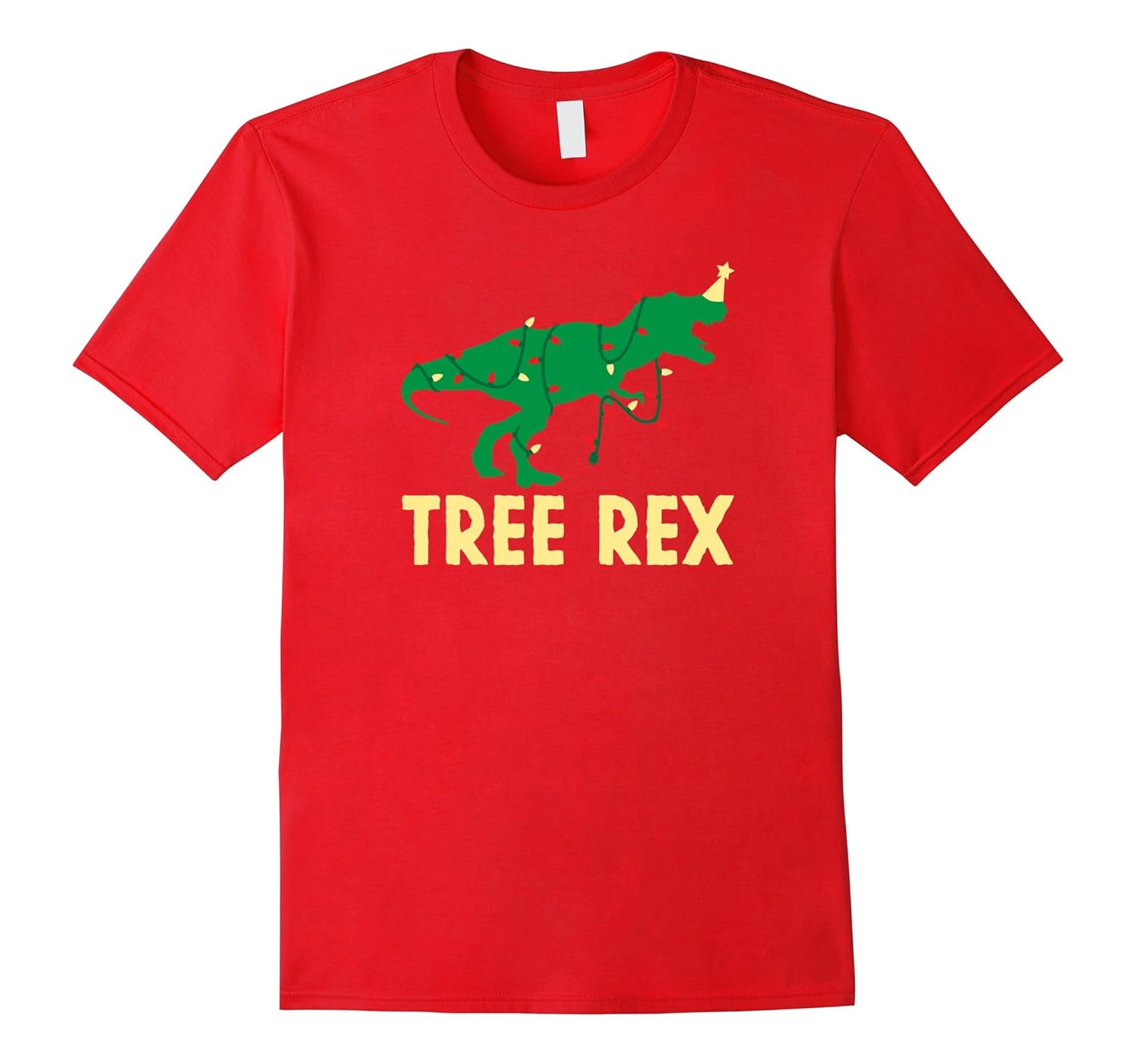 Christmas Dinosaur Shirt, Funny Tree Rex Lights Holiday Gift-ANZ