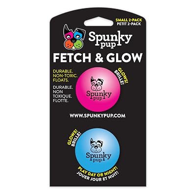 Spunky Pup Fetch and Glow Balls, Assorted