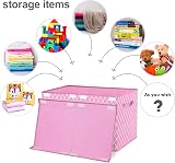 VERONLY Large Toy Box Chest Organizer Bins Pink 60x31x38 cm Foldable view 7