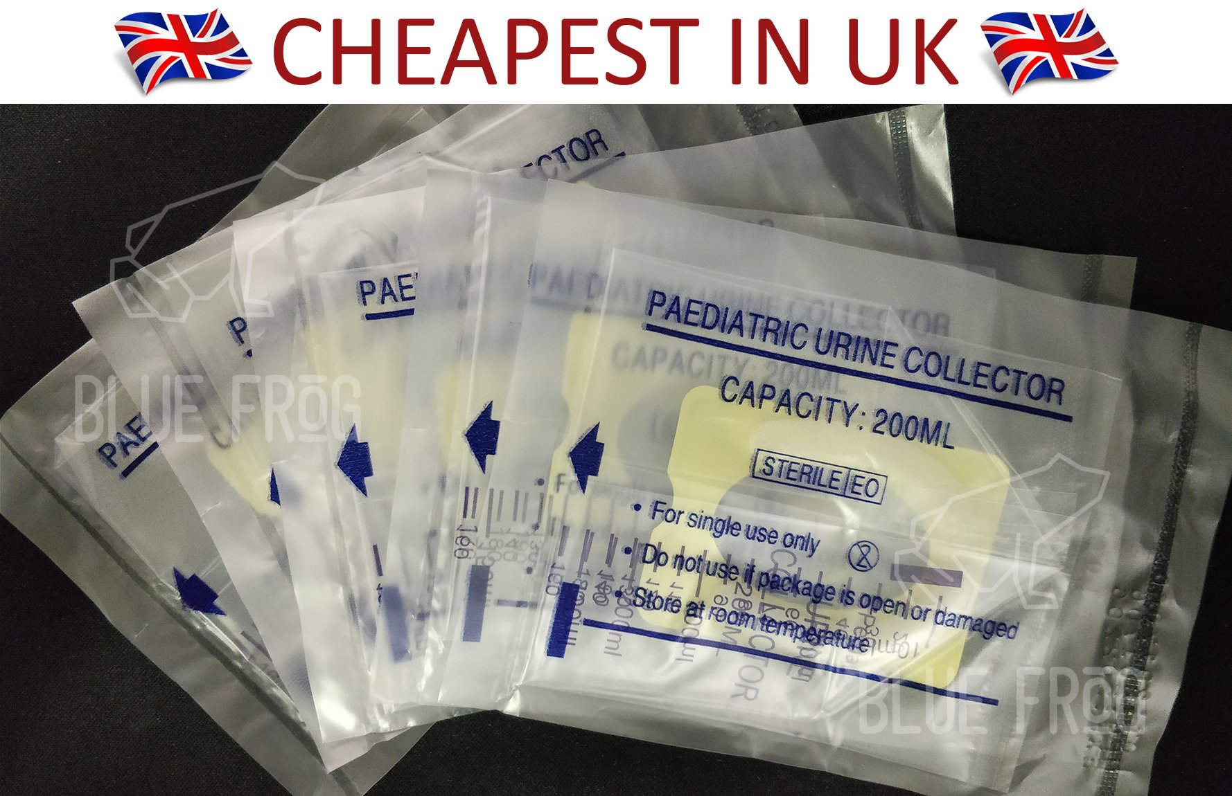 Paediatric Urine Collection Bags 200ml (Sterile) x 5 [Baby/Infants