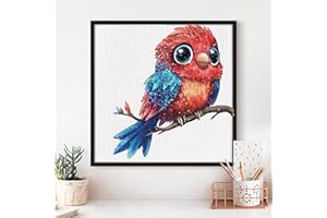 Owl Cross Stitch Kits - Cute Animal Series | Beginner DIY Embroidery Kit with 11CT Fabric & Vibrant Threads | DIY Mindful Gif