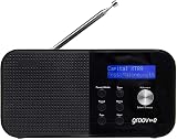 groov e Venice DAB FM Digital Radio with Alarm Bluetooth Portable Black view 3