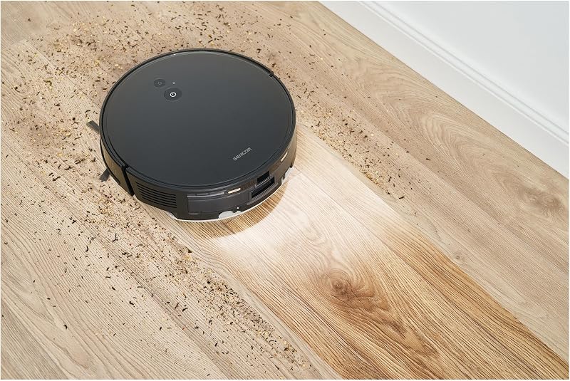 Staubsauger-Roboter und Wischroboter SRV 6450BK - Ultra-Stark mit 3000Pa, Nass-/Trockenreinigung, Gyroskop-Navigation, Leise, Intuitive App-Steuerung, Ideal für alle Böden, Lange Akkulaufzeit