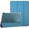 ProCase for iPad (A16) 11th Generation 11 Inch 2025/ iPad 10th Generation 10.9 Inch 2022 Case, Slim Smart Cover with Translucent Hard Shell Back, Supports Touch ID, Auto Wake/Sleep -Teal