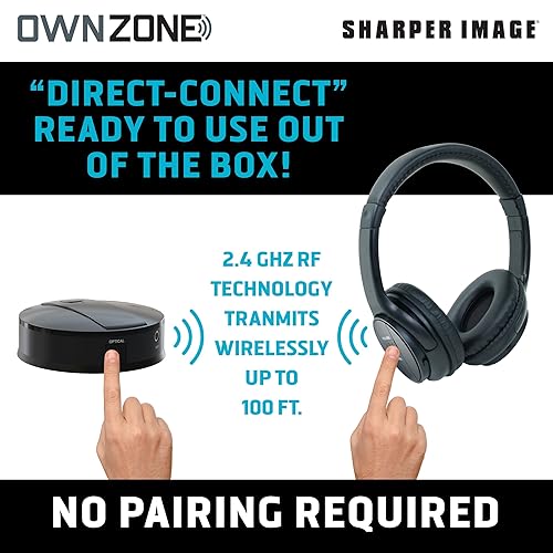 Zone Wireless Tv Headphones Sharper Image Own Zone Own Zone By